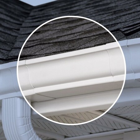 GUTTER K ALUM 5 In.X10' WHT